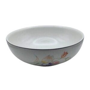 Vintage Halls Superior Quality Kitchenware Tulips Ceramic Serving Bowl Dish